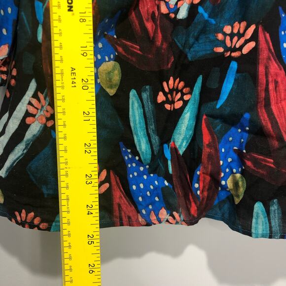 NWT Anthropologie X Eva Franco Tropical Sweetheart Blouse Multicolor Size M - Picture 7 of 9